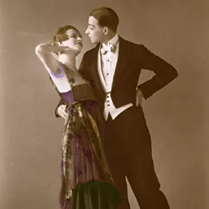 USA - A stylish 1920s couple dance the Boston Two-Step