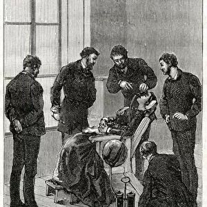 Use of anaesthetics in dentistry, Paris, France 1885
