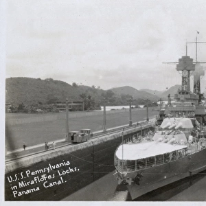 USS Pennsylvania, American battleship, Panama Canal