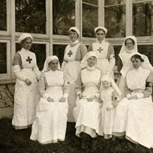 VAD nurses, and child, at Quex