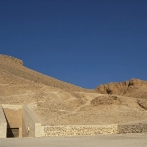 Valley of the Kings. Entrance to the tomb of the Pharaoh Ram