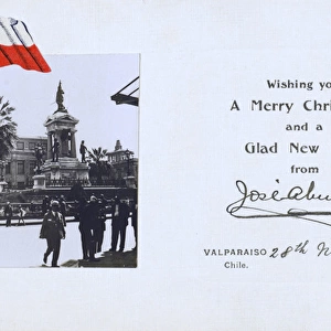 Valparaiso, Chile - Christmas Greetings card