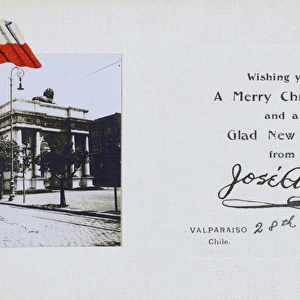 Valparaiso, Chile - Christmas Greetings card