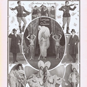 Various scenes from the revue Bonjour Paris at the Casino de