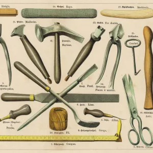 Various shoemaking tools