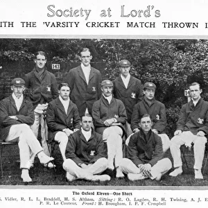 Varsity Cricket Match of 1911 - The Oxford University XI