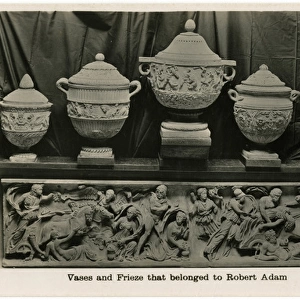 Vases and Friezes which belonged to Robert Adam