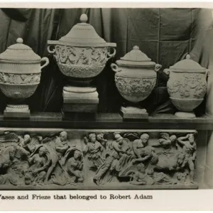 Vases and Friezes which belonged to Robert Adam