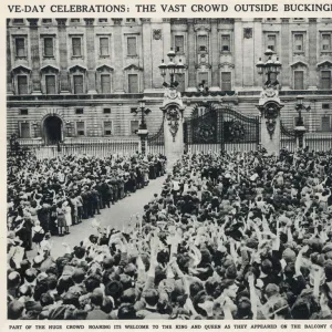 VE Day. Outside Buckingham Palace