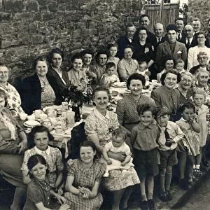 A VE Day party in Pontardulais, Glamorgan, a strict methodist community