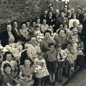 A VE Day party in Pontardulais, Glamorgan, a strict methodist community