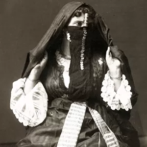 Veiled Egyptian woman