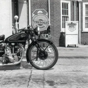 Velocette Motorcycle - KSS Mk. II, 1936. Date: circa 1936