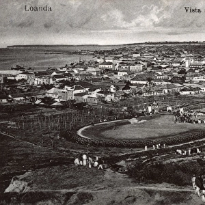 Velodrome and city of Luanda, Angola, West Africa