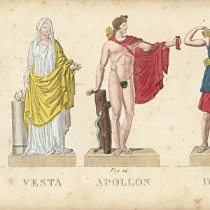 Vesta, Apollo and Diana, Roman gods