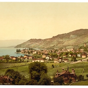 Vevey, general view, Geneva Lake, Switzerland