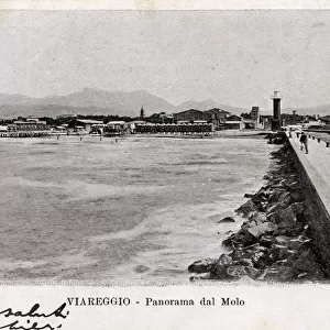 Viareggio, Italy - Panorama from the Pier
