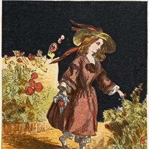 Vic Girl in Garden, 1867
