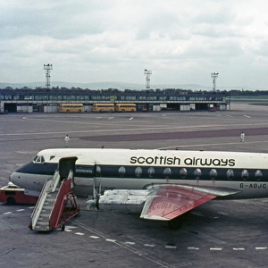 Vickers Viscount 802 G-AOJC Scottish Airways 1969