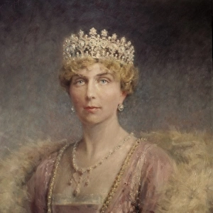 Victoria Eugenia of Battenberg (1887-1969). Oil
