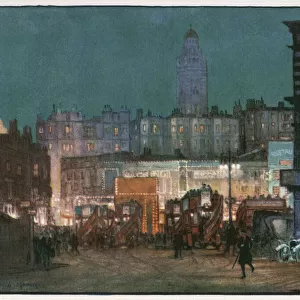Victoria Station, London, by night 1926