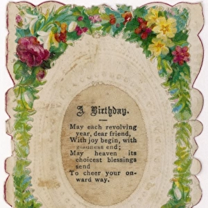 Victorian Birthday Card