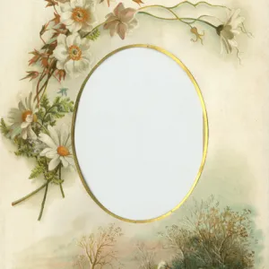 Victorian Photo Album - oval frame