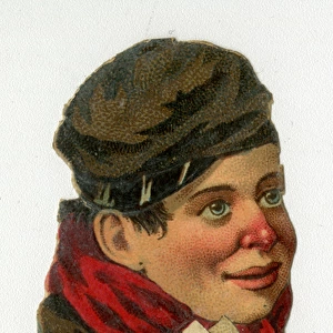 Victorian Scrap -- News Boy