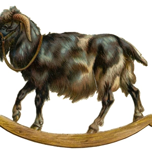 Victorian Scrap - Rocking Goat