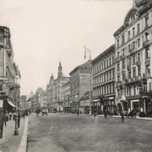 Vienna, Austria - Mariahilferstrasse and the Palace Hotel