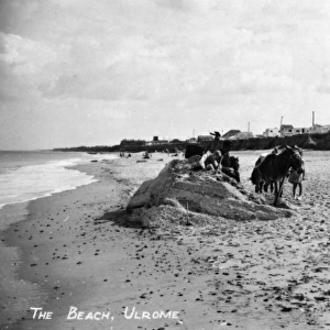 View of the beach at Ulrome, East Yorkshire