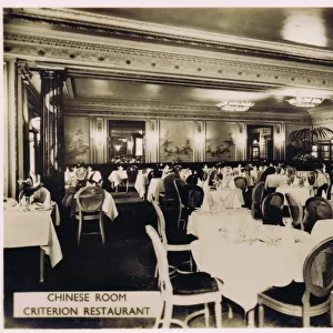 A view of the Chinese Room at the Criterion Restaurant