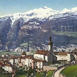 View of Chur (Coire), Grisons, Switzerland