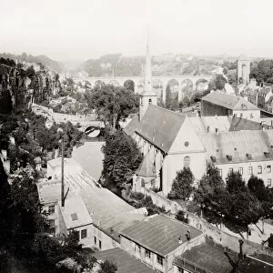 View of the city centre of Luxembourg