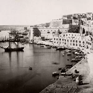 View of the city, Grand Harbour, Valletta, Malta