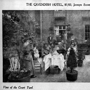 View of the courtyard of the Cavendish Hotel