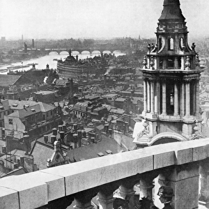 View from the dome of St. Pauls Cathedral, 1911