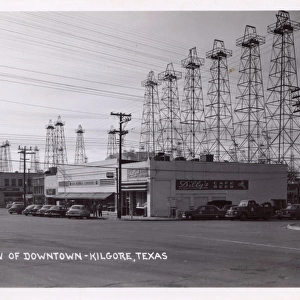 View of Downtown Kilgore, Texas, USA