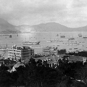 View of harbour, Hong Kong, China