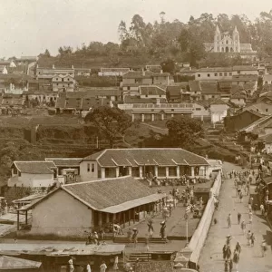 View of the hill station of Coonoor, Tamil Nadu, India