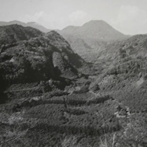 View of hills, Dominica, West Indies