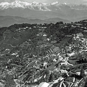 View of the Himalayas from Darjeeling, India