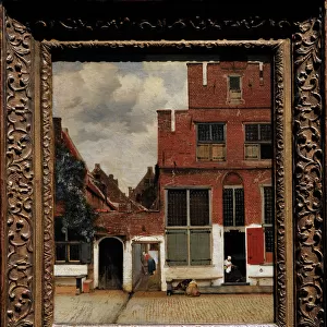 View of Houses in Delft, c. 1658, by Johannes Vermeer (1632
