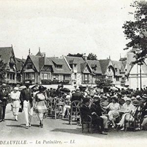 A view of La Potiniere Caf鬠Deauville, France