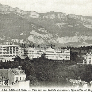A view of three major hotels at Aix Les Bains
