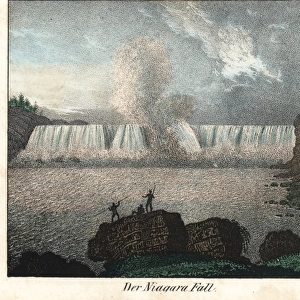 View of the Niagara Falls, 19th century