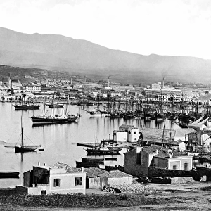 View of Piraeus harbour, Greece