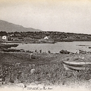 View of the port, Tipaza, Algeria, North Africa