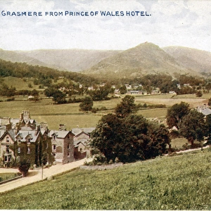 View from Prince of Wales Hotel, Grasmere, Cumbria