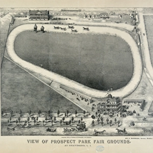 View of Prospect Park fair grounds, at Gravesend, L. I